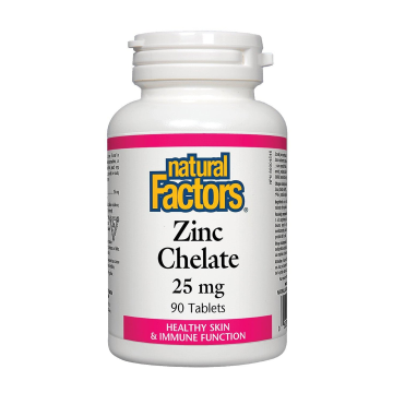 Natural Factors | Zinc Chelate 25mg Tablets