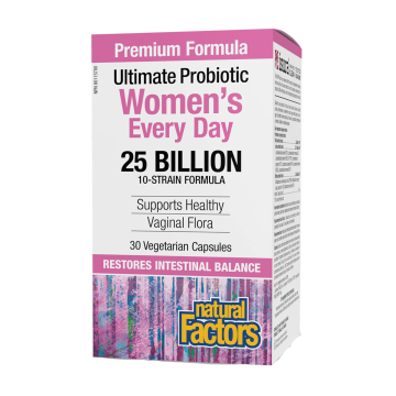 Natural Factors | Women's Everyday 25 Billion Probiotic 30 Vegetarian Capsules