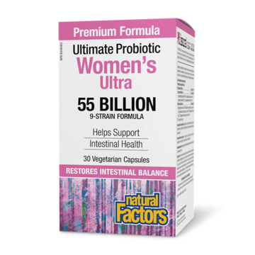 Natural Factors | Women's Ultra 55 Billion Probiotic 30 Vegetarian Capsules