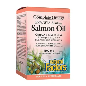 Natural Factors | 100% Wild Alaskan Salmon Oil Enteripure Softgels