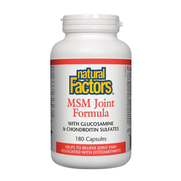 Natural Factors | MSM Joint Formula With MSM, Glucosamine & Chondroitin Sulfates Capsules