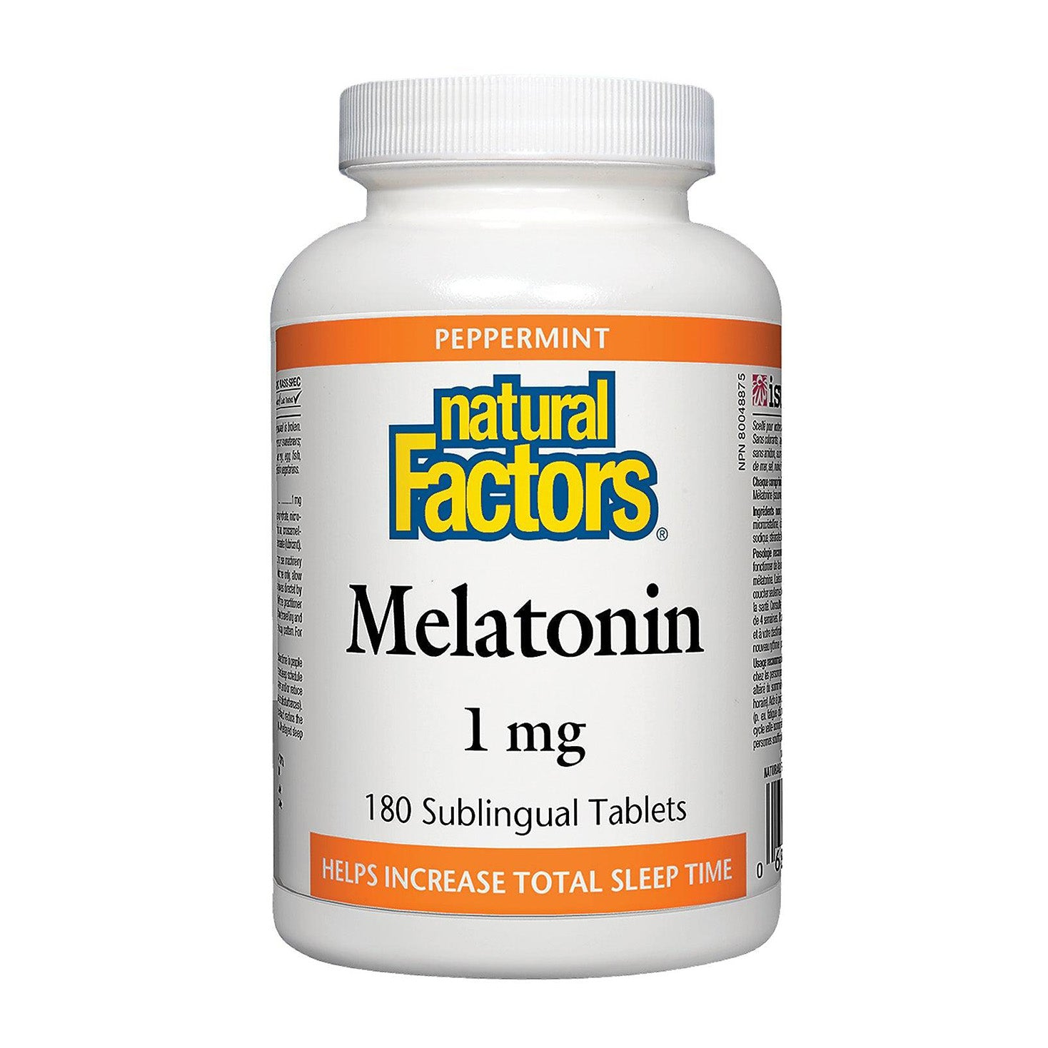 Natural Factors | Melatonin 1mg Peppermint Flavour Sublingual Tablets