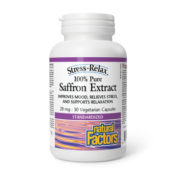Natural Factors | 100% Pure Saffron Extract 28mg Veggie Capsules