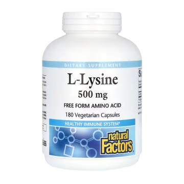 Natural Factors | L-Lysine 500mg Vegetarian Capsules