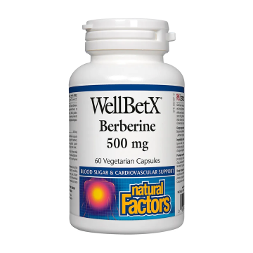 Natural Factors | WellBetX Berberine 500mg Veggie Capsules