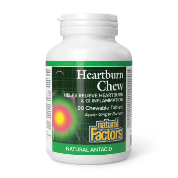 Natural Factors | Heartburn Chew 90's