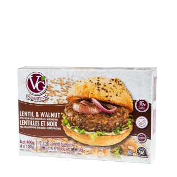 Vegetarian Gourmet | Lentil & Walnut Vegan Burgers 400g