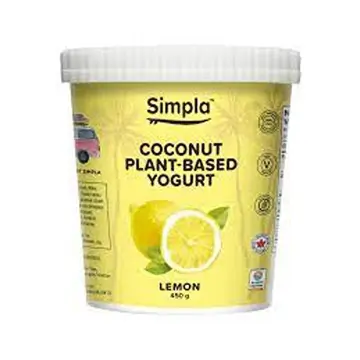 Simpla | Lemon Flavour Coconut Plant-Based Yogurt