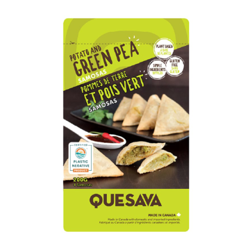 Quesava | Potato & Green Pea Samosas