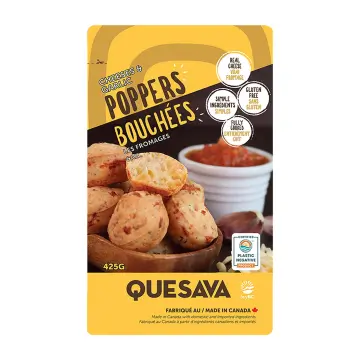 Quesava | 3 Cheese & Garlic Poppers