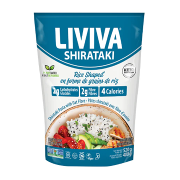 Liviva | Rice Shaped Shirataki Pasta With Oat Fibre 400g