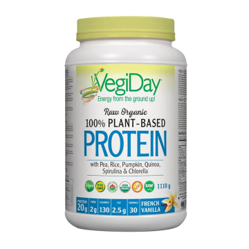 VegiDay | Raw Organic Plant-Based Vanilla Protein Powder