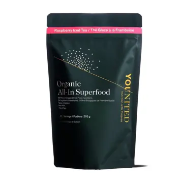 Younited | Raspberry Iced Tea All-In Organic Superfood Powder
