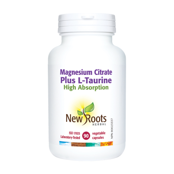 New Roots | Magnesium Citrate Plus Taurine Vegetarian Capsules