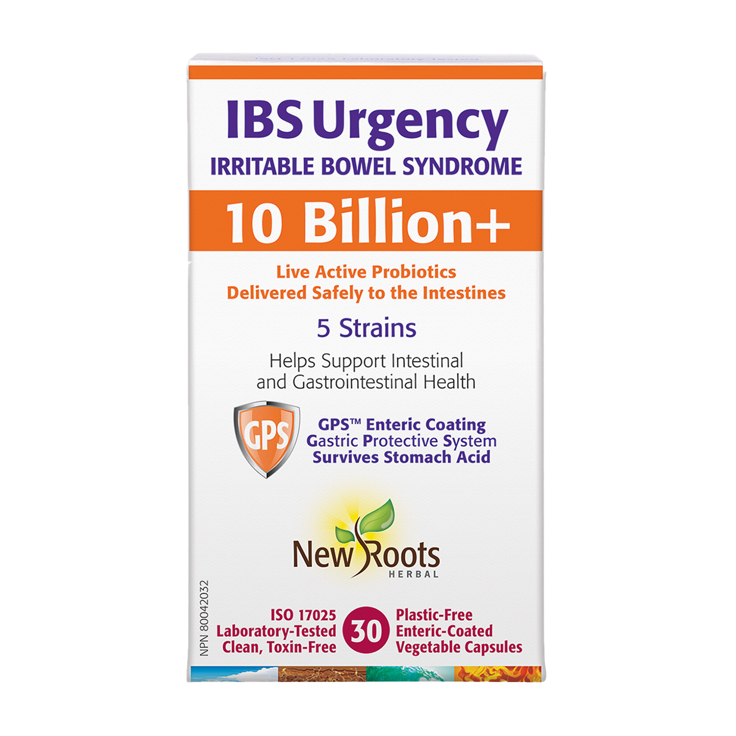 New Roots | IBS Urgency 10 Billion Probiotic Veggie Capsules