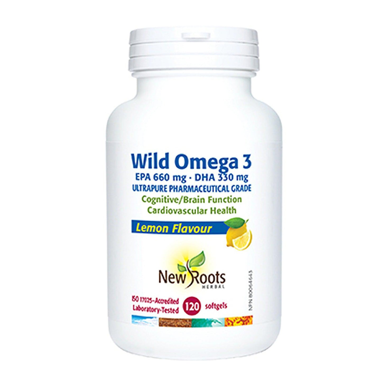 New Roots | Wild Omega-3 Lemon Flavour Softgels