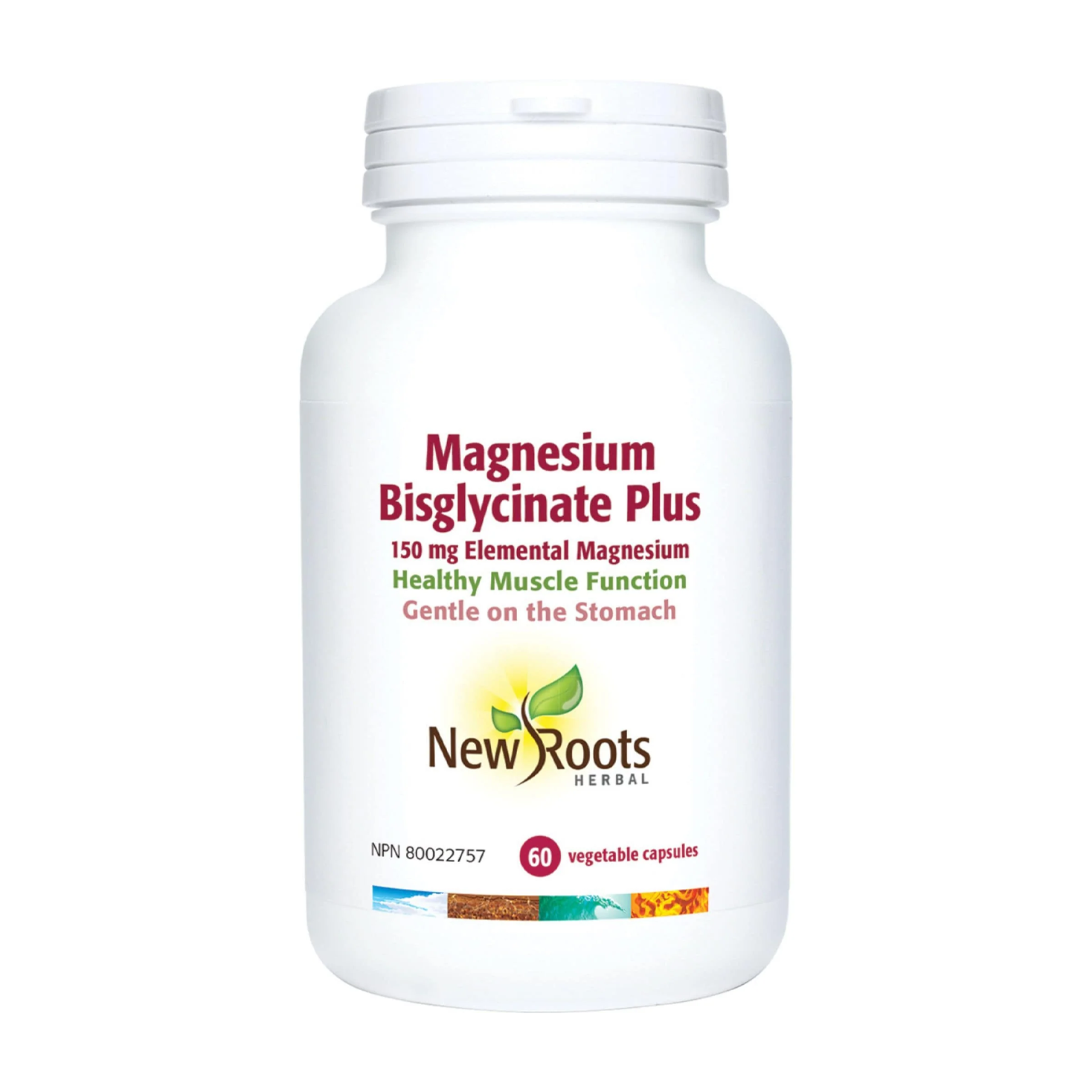 New Roots | Magnesium Bisglycinate Plus 150mg Veggie Capsules