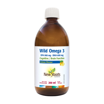 New Roots | Wild Omega 3 (EPA-900 DHA-600) Lemon Flavour Liquid