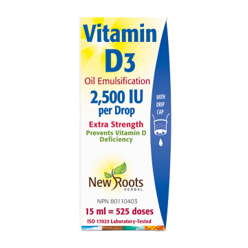 New Roots | Vitamin D 2500IU Drops