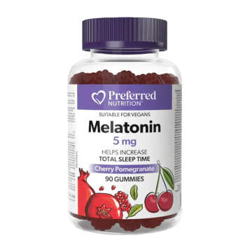 Preferred Nutrition | Melatonin 5mg Cherry Pomegranate Flavour Gummies