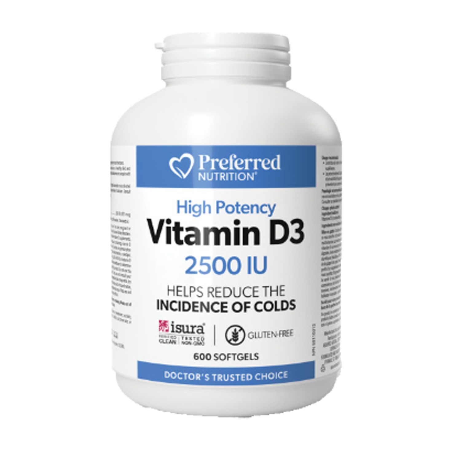 Preferred Nutrition | Vitamin D3 2500IU Softgels
