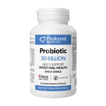 Preferred Nutrition | Probiotic 30 Billion Active Cells 8 Strain  Vegetarian Capsules 30's