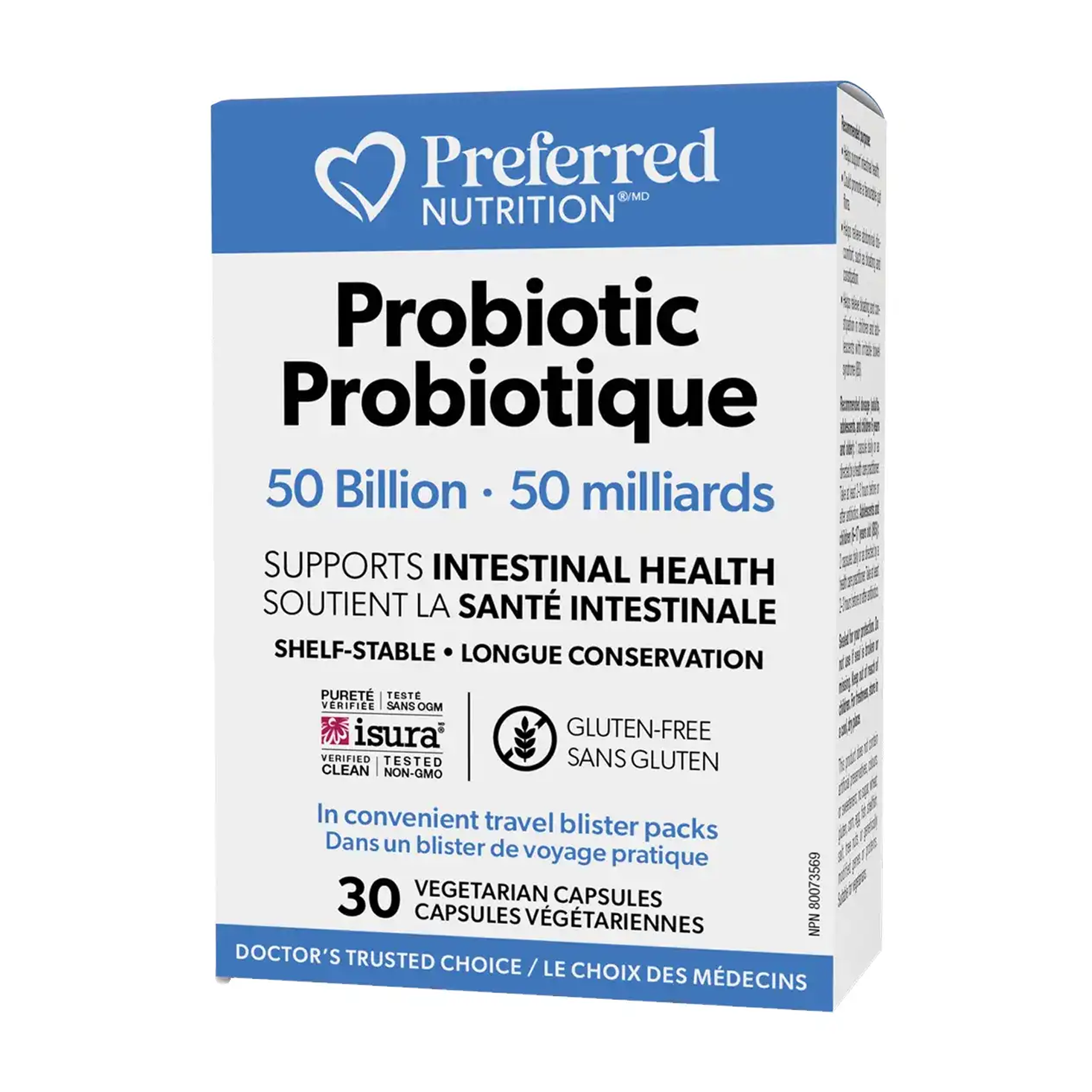 Preferred Nutrition | Probiotic 50 Billion Active Cells 10 Strain Vegetarian Capsules 30's