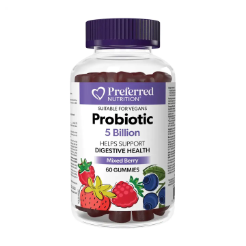 Preferred Nutrition | Probiotic 5 Billion Active Cells Mixed Berry Gummies 60's