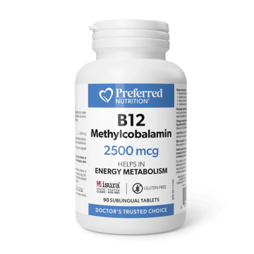 Preferred Nutrition | Vitamin B12 Methylcobalamin 2500mcg Sublingual Tablets