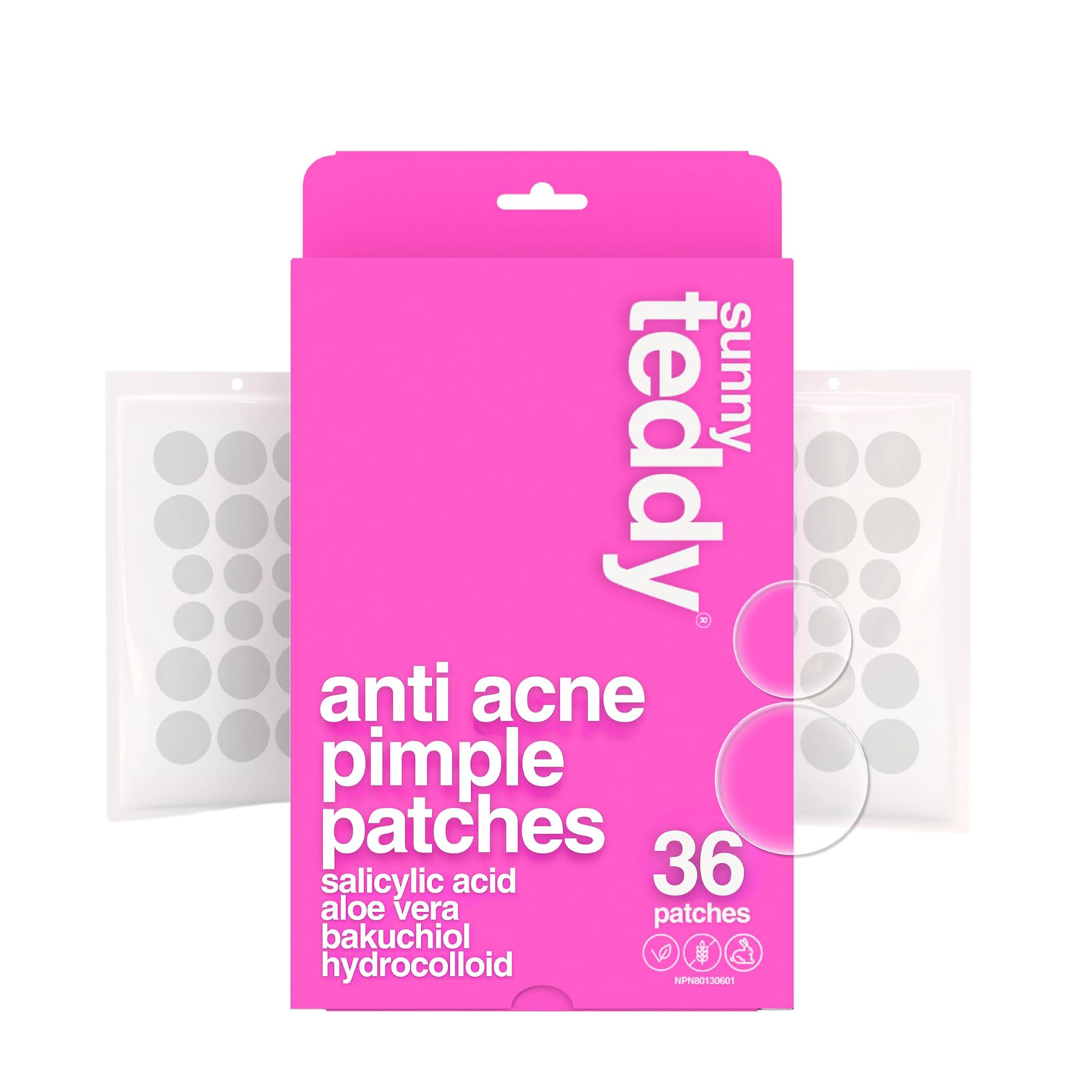 Sunny Teddy | Anti Acne Patches Clear Circles 36-Count