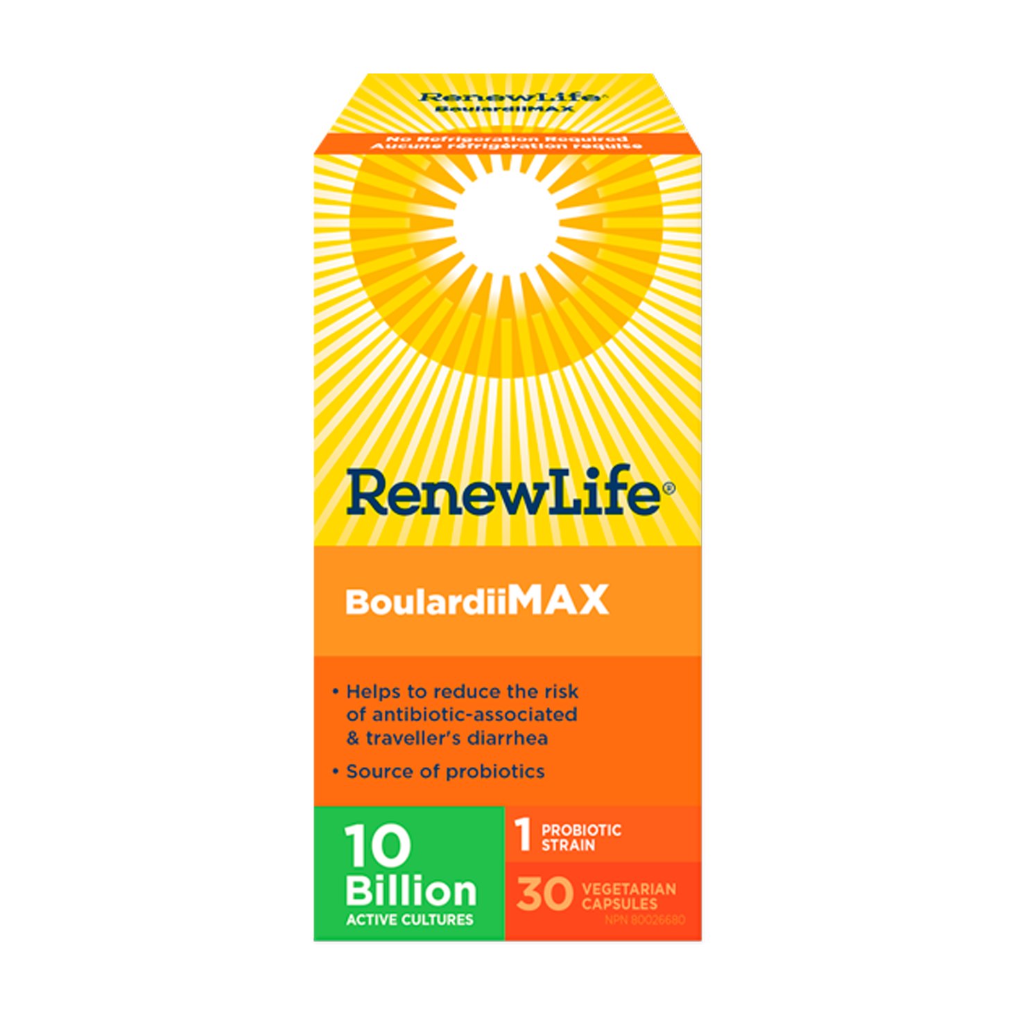 Renew Life | Boulardii Max 10 Billion Probiotic Vegetarian Capsules