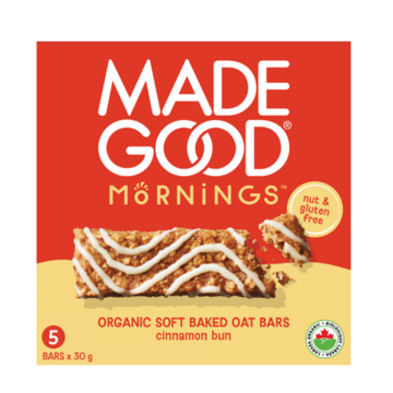 Made Good | Mornings Cinnamon Bun Soft Baked Oat Bars