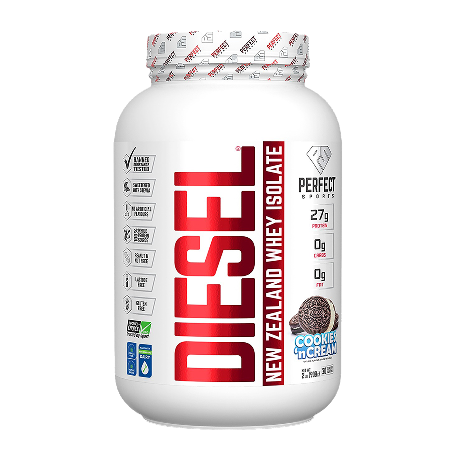 Diesel | New Zealand Whey Isolate Cookies 'N Cream Protein Powder