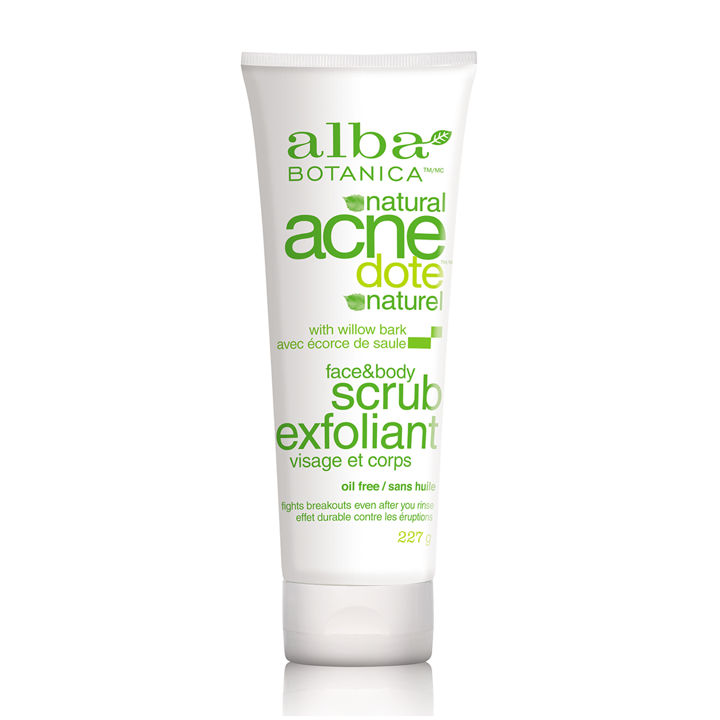 Alba Botanica | Acnedote Face & Body Scrub With Willow Bark
