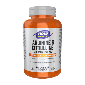 NOW Sports | Arginine & Citrulline Vegetarian Capsules