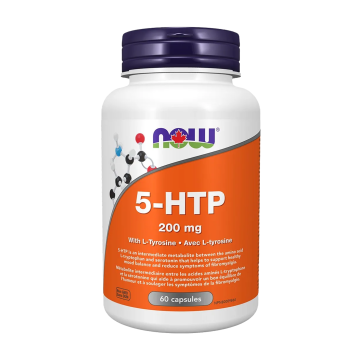 NOW | 5-HTP 200mg With L-Tyrosine Capsules