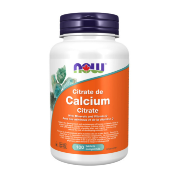 NOW | Calcium Citrate With Minerals & Vitamin D Tablets