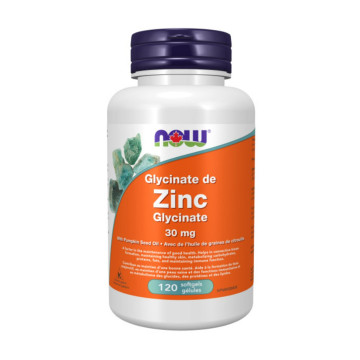 NOW | Zinc Glycinate 30mg Softgels