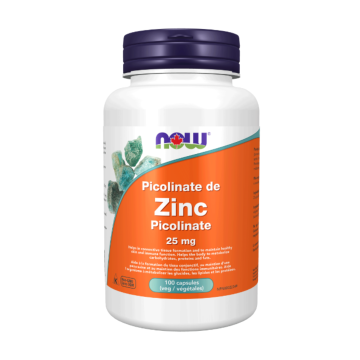 NOW | Zinc Picolinate 25mg Capsules