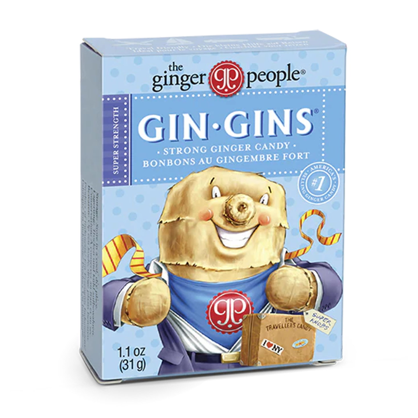 The Ginger People | Super Strength Ginger Travel Pack 31g