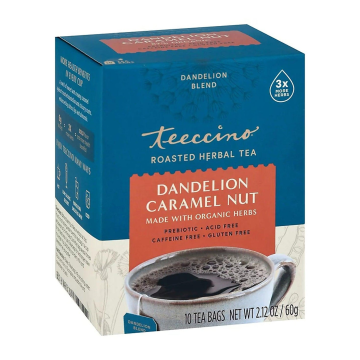 Teeccino | Dandelion Caramel Nut Roasted Herbal Tea 10 Bags