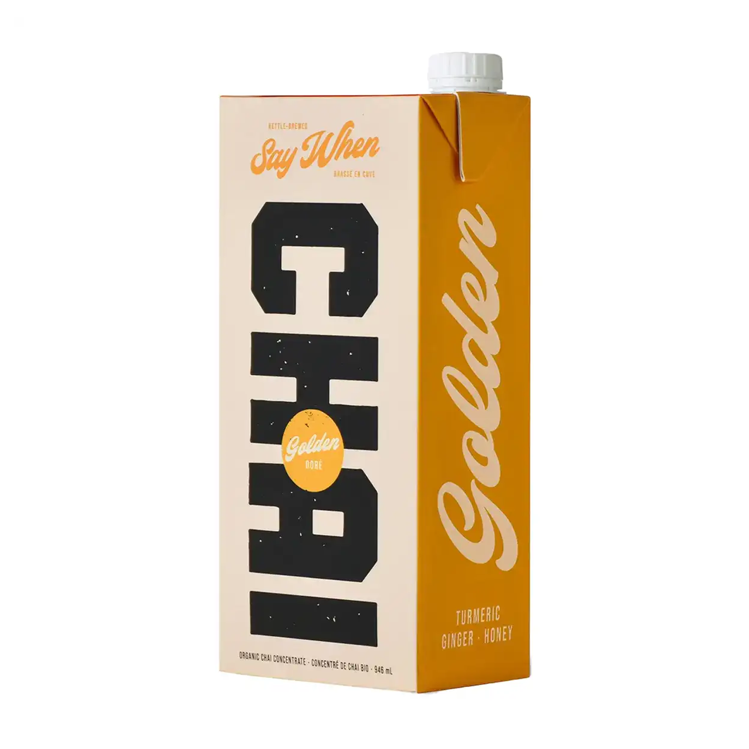 Say When | Organic Chai Concentrate Golden Chai Latte 946ml