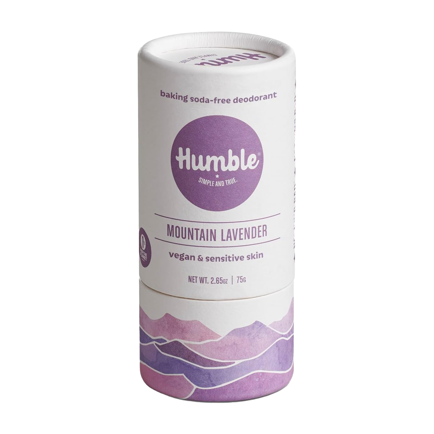 Humble Brands | Deodorant Aluminum & Baking Soda Free Mountain Lavender 75g