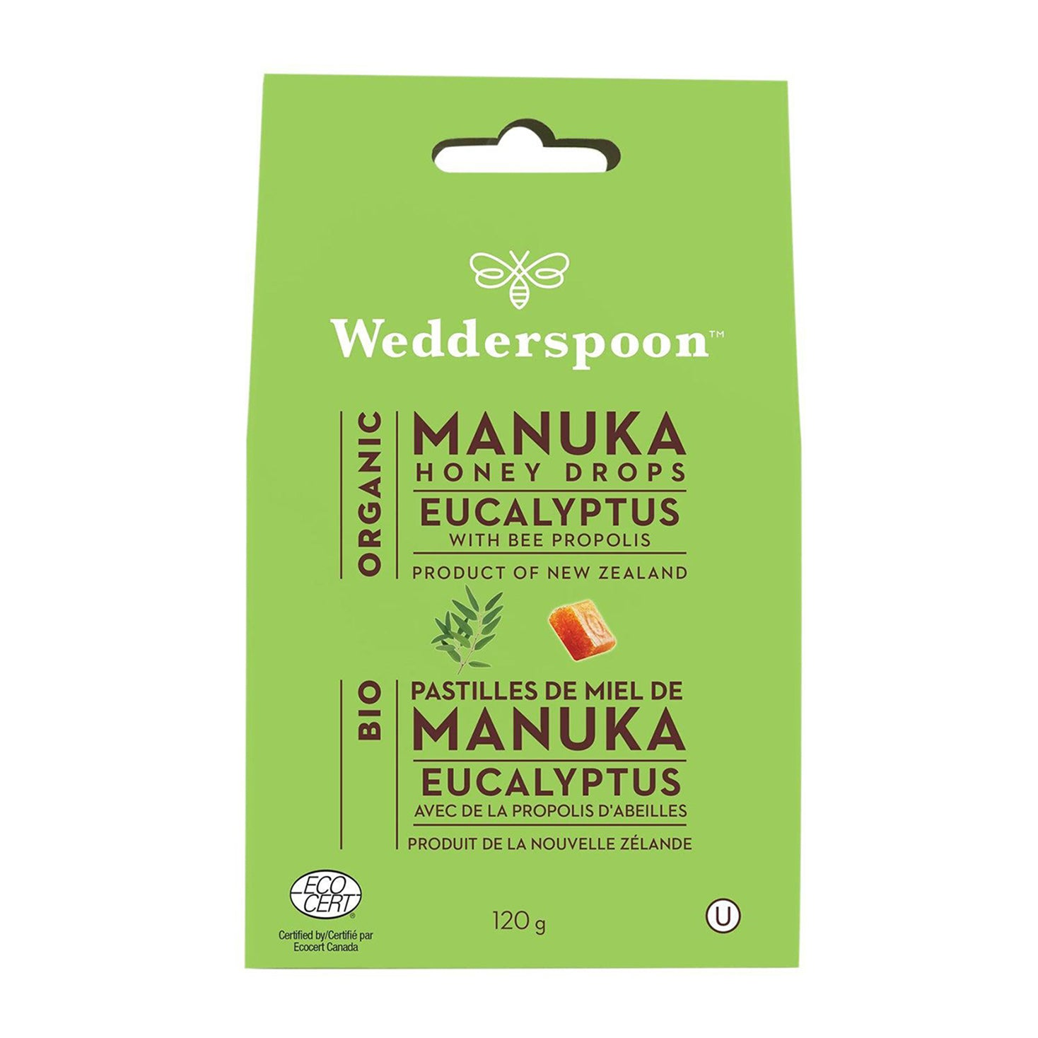 Wedderspoon | Manuka Honey Drops With Bee Propolis & Eucalyptus 120g