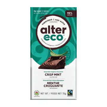 Alter Eco | Superdark Crisp Mint Dark Chocolate Bar