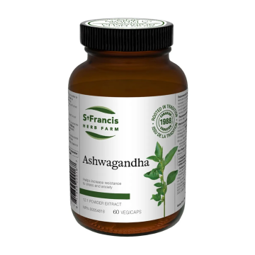 St Francis | Ashwagandha 12:1 Powder Extract Vegetarian Capsules