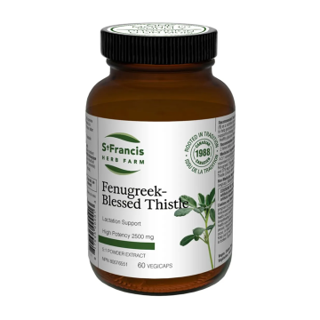 St Francis | Fenugreek & Blessed Thistle Lactation Support 5:1 Powder Extract Vegetarian Capsules