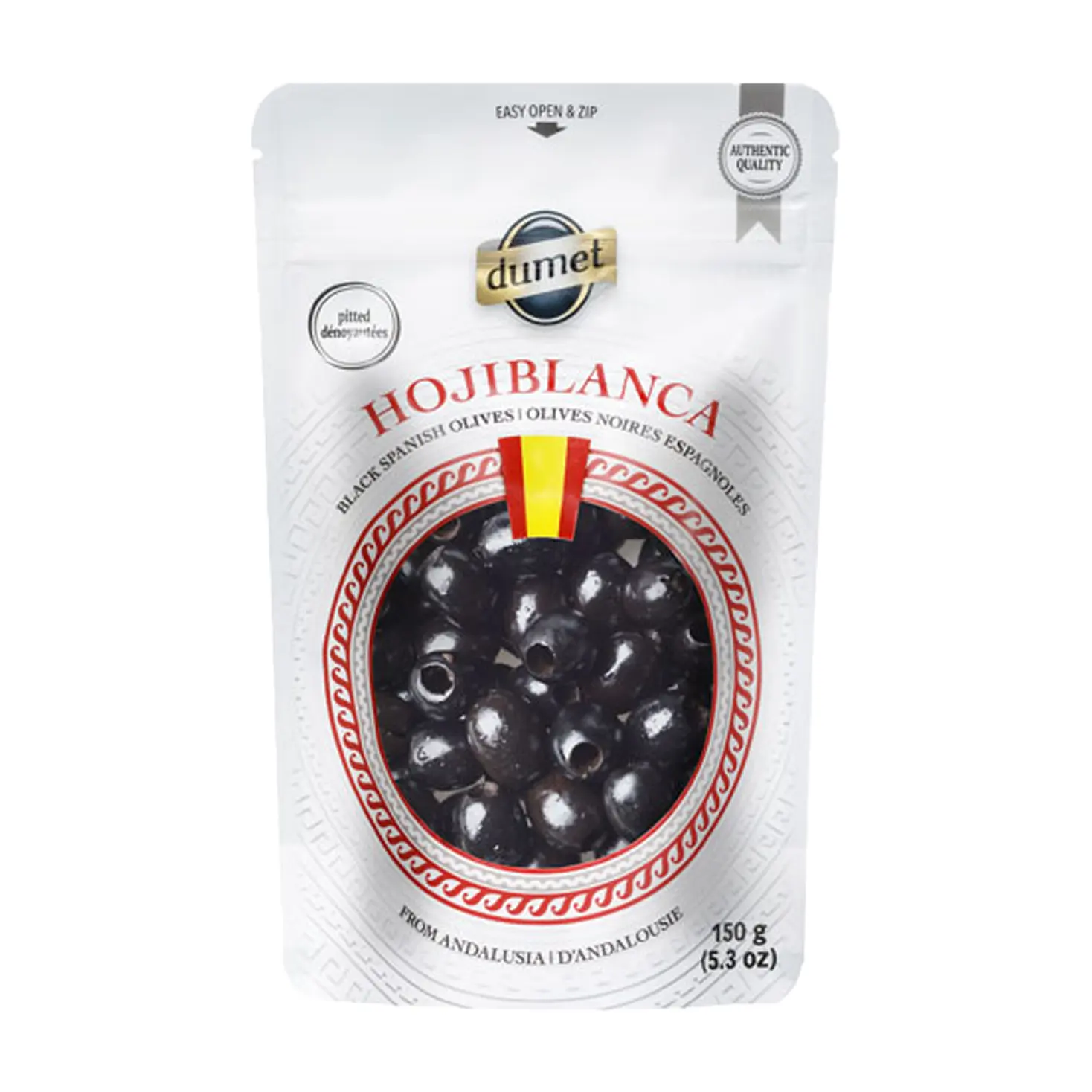 Dumet | Hojiblanca Black Spanish Olives Pitted 150g