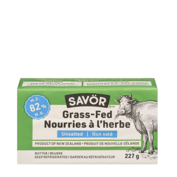 Savor | Grass-Fed Unsalted Butter 227g
