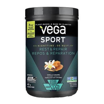 Vega Sport | Rest & Repair Vanilla Caramel Post-Workout Powder 401g